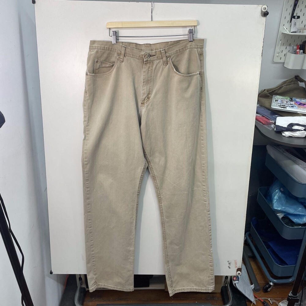 Wrangler Men's Tan and Cream Jeans